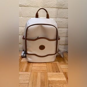 Delsey Paris Chatelet Air 2.0 Champagne Travel Backpack Laptop Carry-On w/ Lock